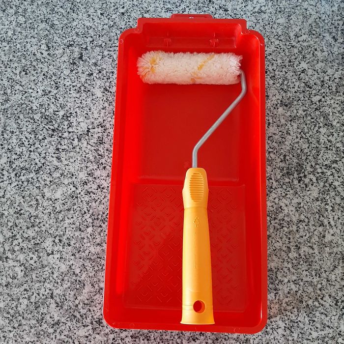 KIT Mini-Rolo Antigota +  mini tabuleiro pintura