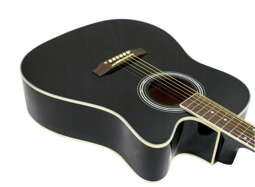 Gitara duża akustyczna 4/4 41' PEŁNY ZESTAW stroik pokrowiec NOWA