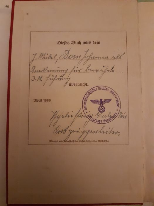 Mein Kampf Beamtenausgabe 1939