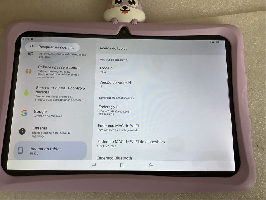 Tablet de 10.1 polegadas para crianca