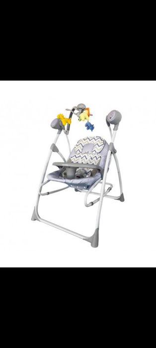 Колиска качелька гойдалка, заколисуючий центр 3 в 1 Carrello Nanny