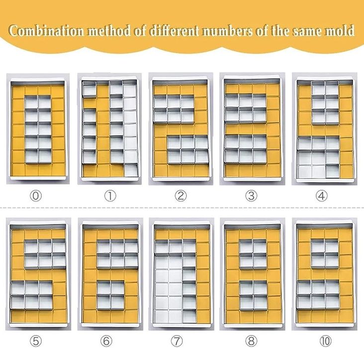 Forma do pieczenia cyfra litera wzory geometryczne