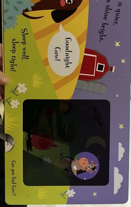 Книга дитяча англійською мовою з ліхтариком