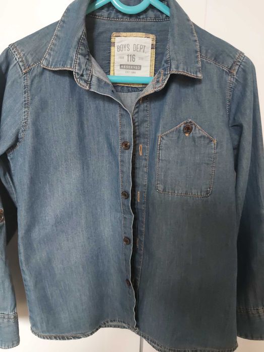 Koszula chłopięca jeans Reserved rozm. 116