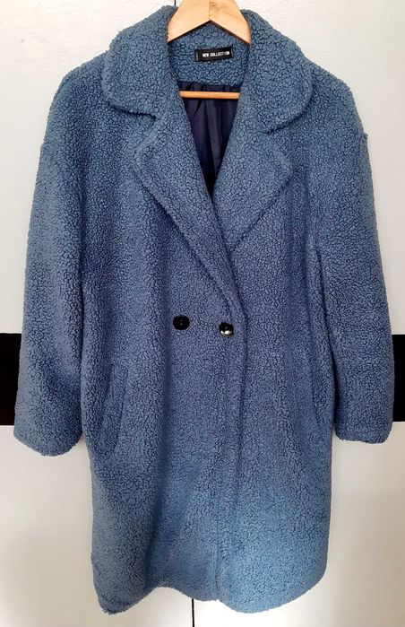 Casaco de Pêlo Azul Marinho