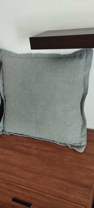 Conjunto 3 almofadas sofá Ikea HOLMSUND - cinza claro