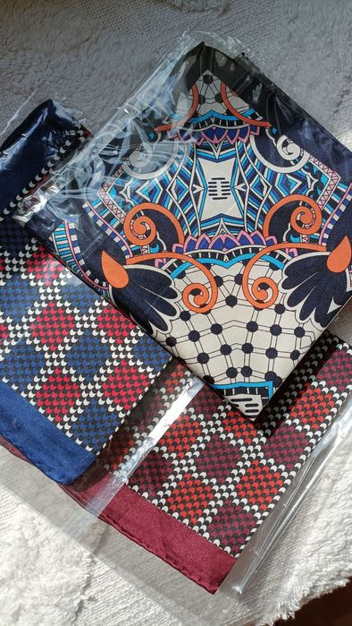 Poszetki jedwab Vistula 100% silk nowe