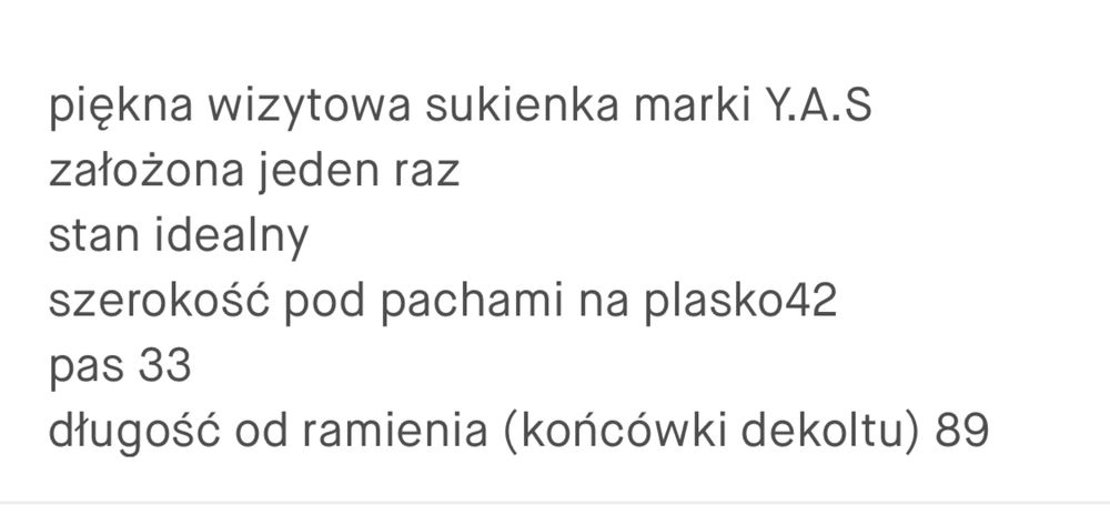Sukienka wizytowa YAS