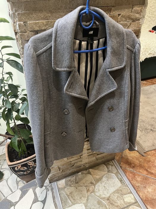 Піджак накидка H M сірий 42 розмір