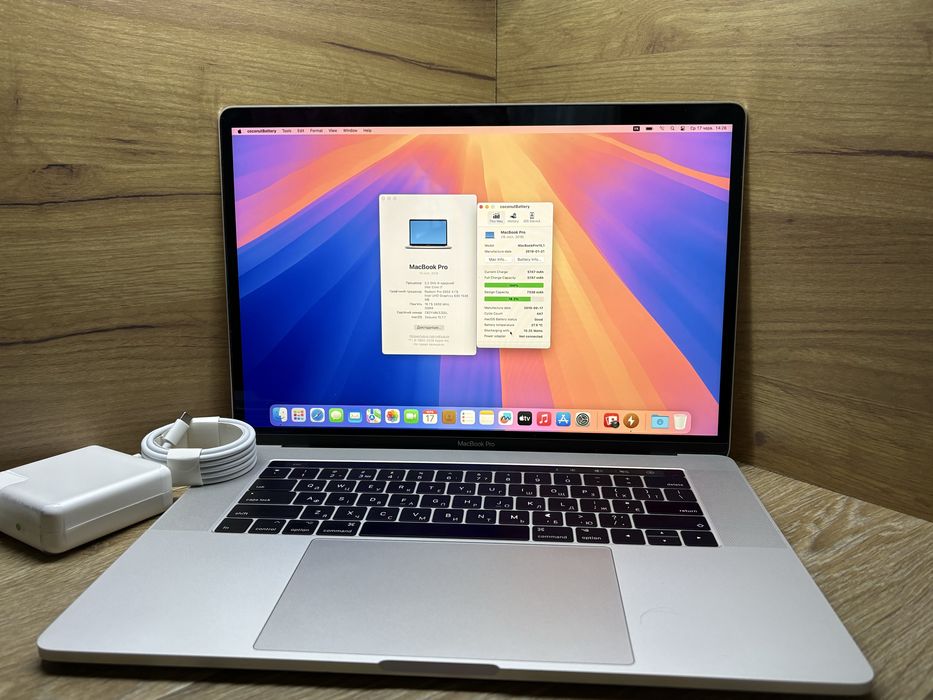 Apple MacBook Pro 15 2018 16gb/256gb/Radeon Pro 555x/core i7 a1990