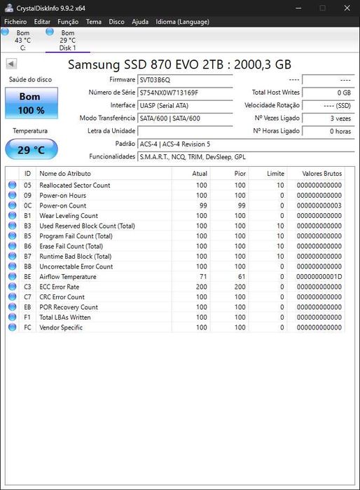 SSD Samsung 870 EVO 500GB 2.5" SATA3 - MZ-77E500 - NOVO