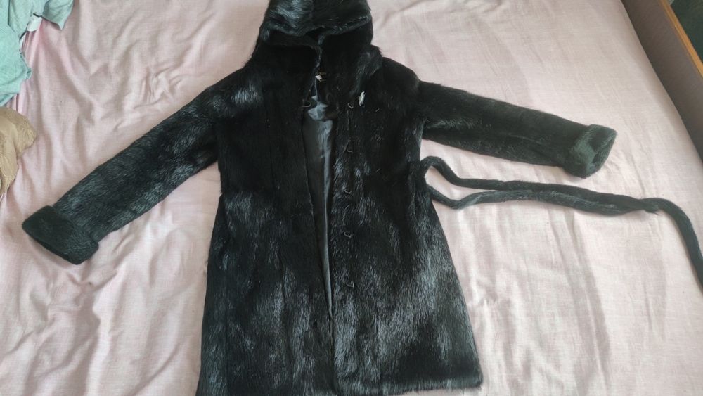Шуба из нутрии рамер XS