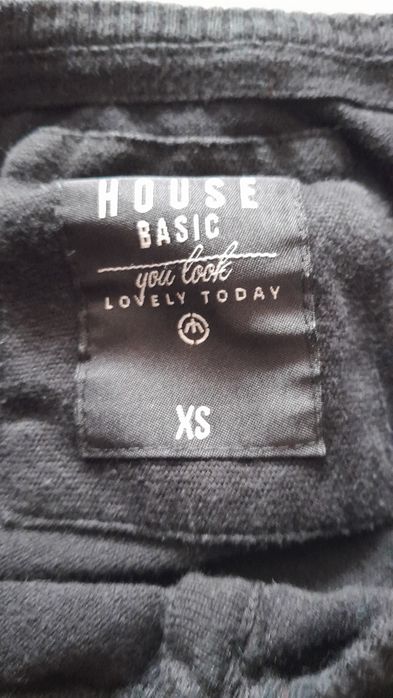 Sweter rozpinany czarny  XS House Basic