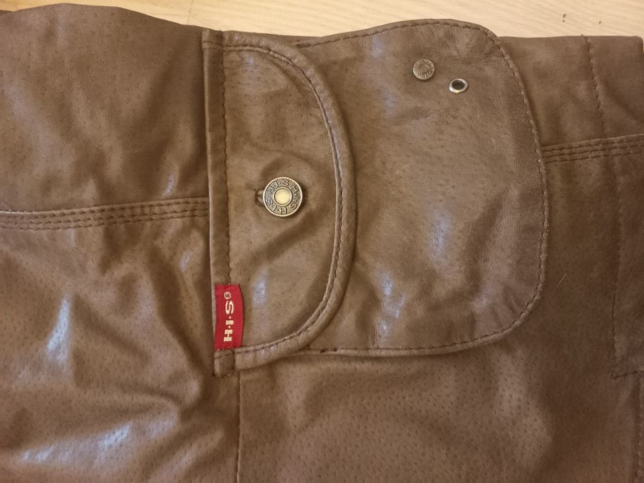 Brązowa kurtka skórzana vintage