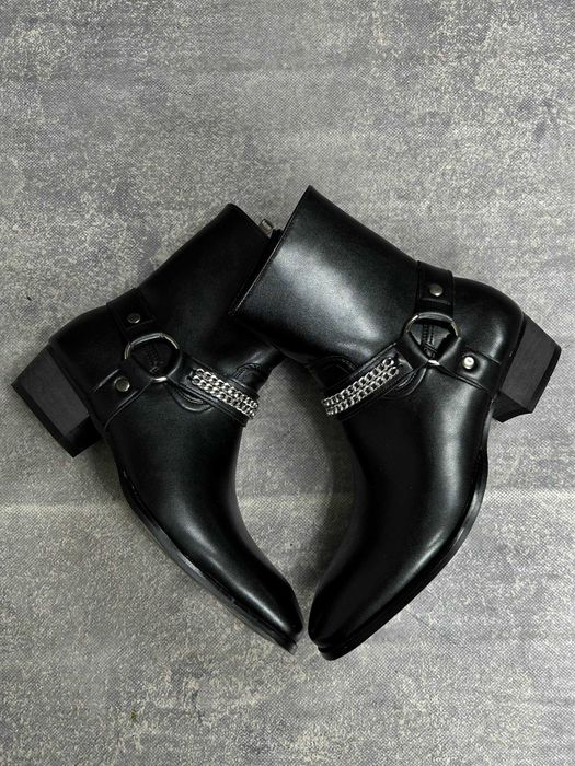 Черевики indie sleeze казаки hedi boy archive boots архив чорні