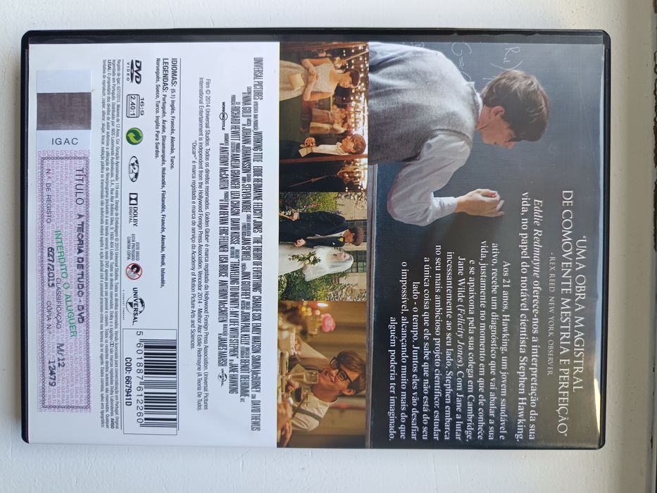 DVD a teoria de tudo