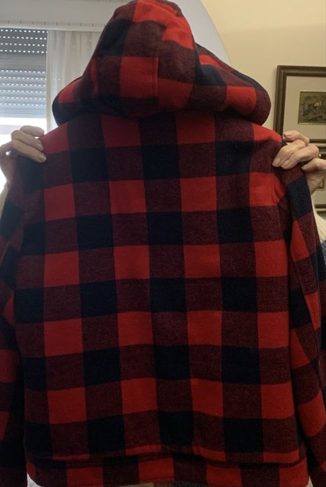 Casaco quadrados quentinho estilo surfista