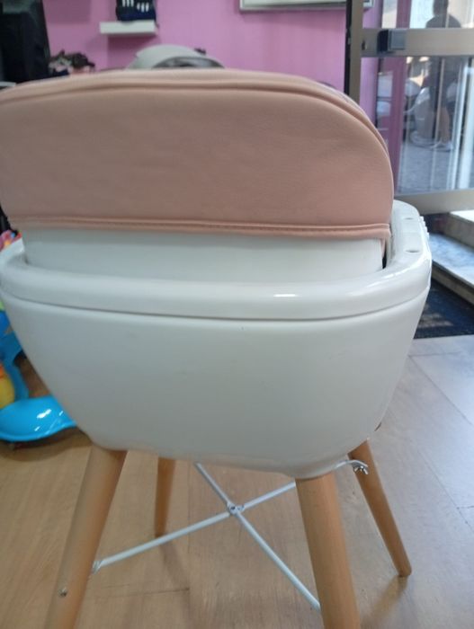cadeira de papa plastimyr woody rosa