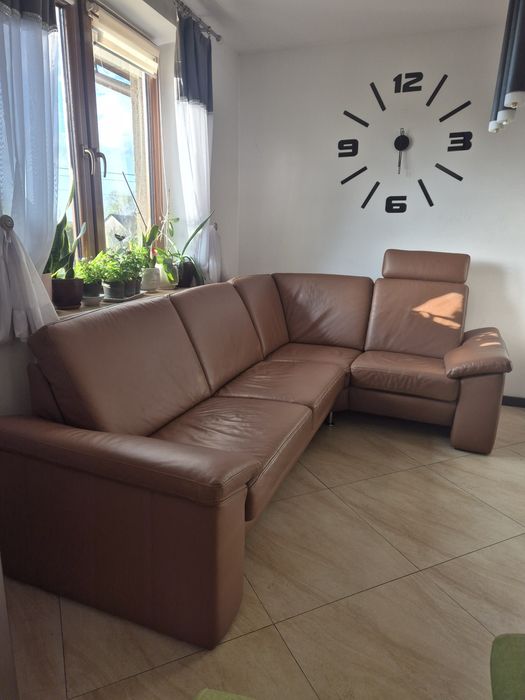 Niemiecki narożnik skóra naturalna