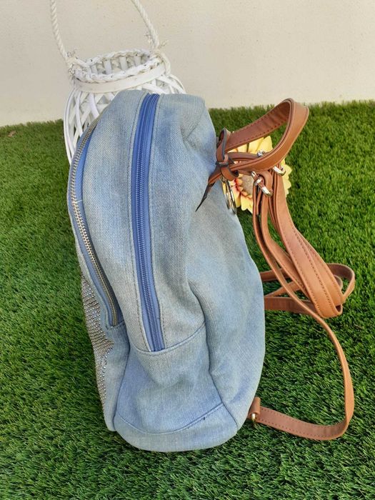 Mochila de ganga com brilhantes