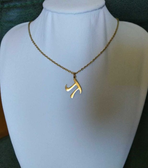 Colar Aço Dourado c/ PI NOVO  -   SALDO