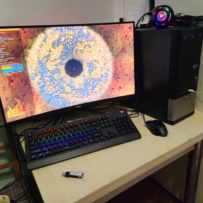 Игровой пк i7 gtx 1060 ram 10 gb ssd 320 gb  (возможно с монитором 75 гц )