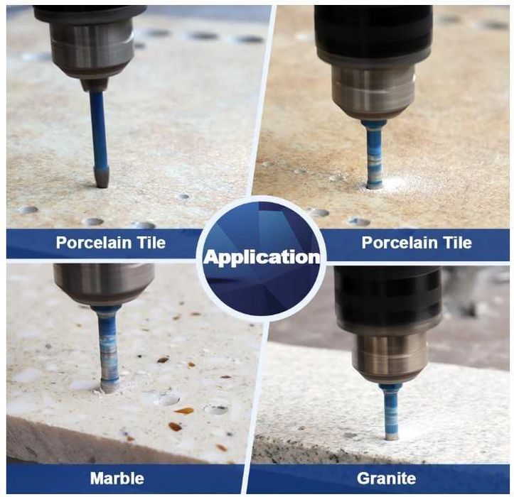 Zestaw 7 otwornic diamentowych do gresu 6mm BRSCHNITT