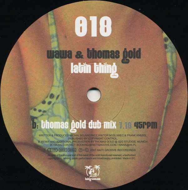 Wawa & Thomas Gold - Latin Thing- 12" (płyta winylowa)