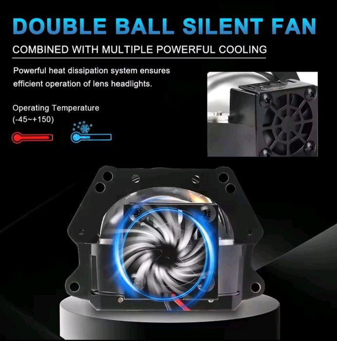 Комплект 1800грн Бі-LED лінзи в фари 2.5" / 3.0" — супер яскраві, IP68