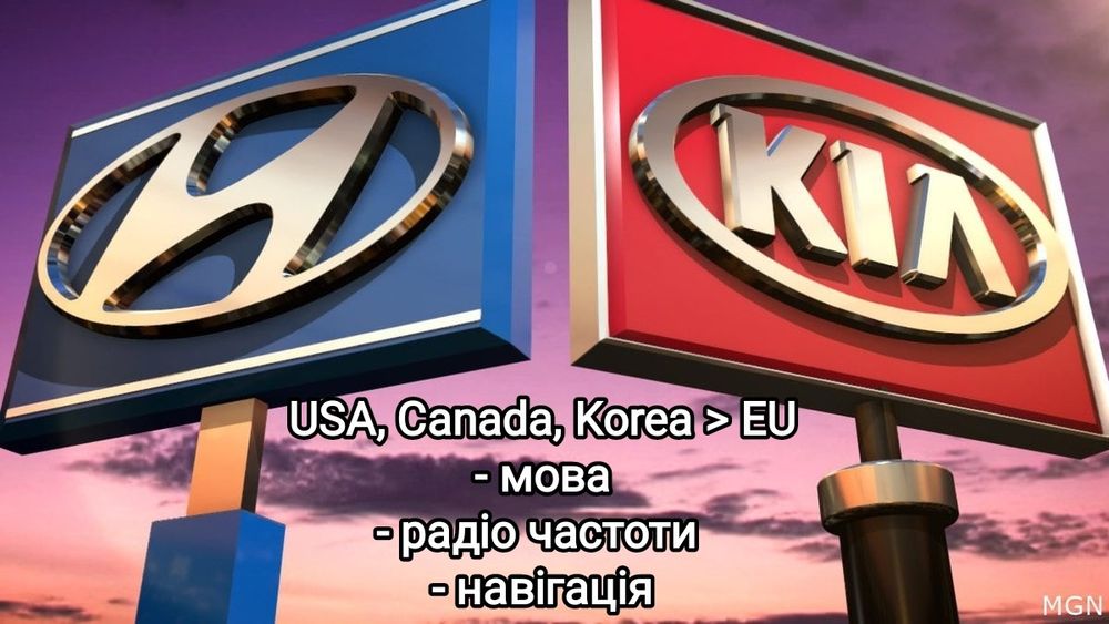 Українізація Європеїзація русифікація Навігація KIA/Hyundai/Genesis