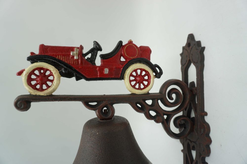 PIĘKNY ŻELIWNY dzwon dzwonek samochód