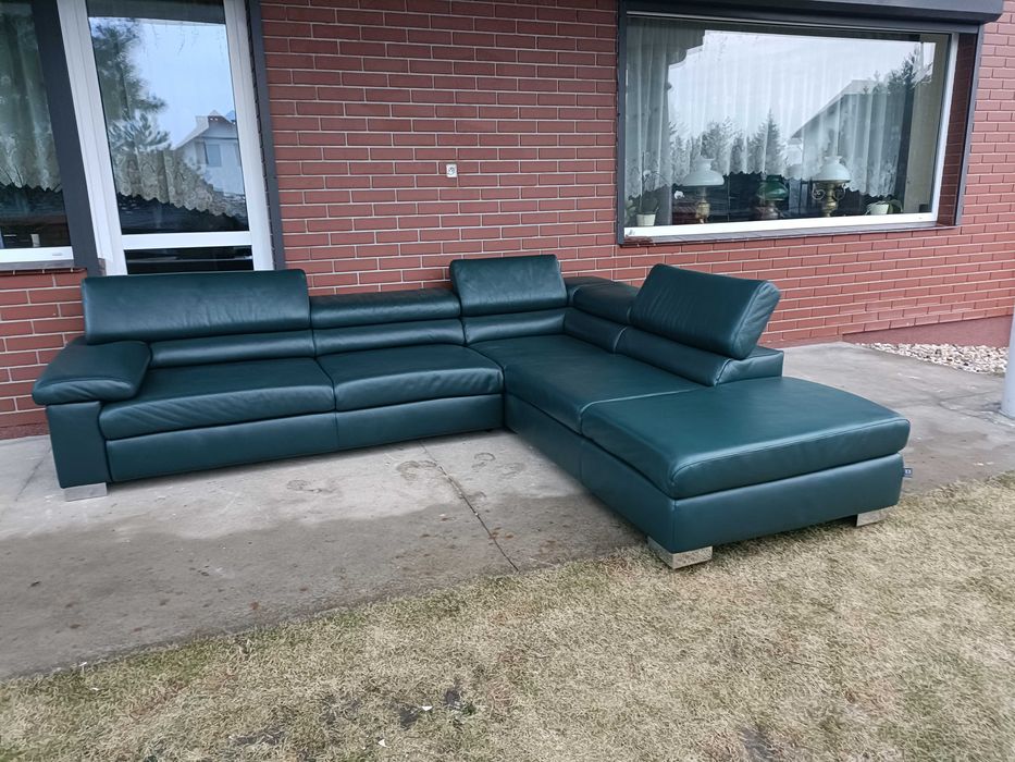 Sprzedam narożnik ze skóry -Skóra -skórzany –skórzana -skórzane