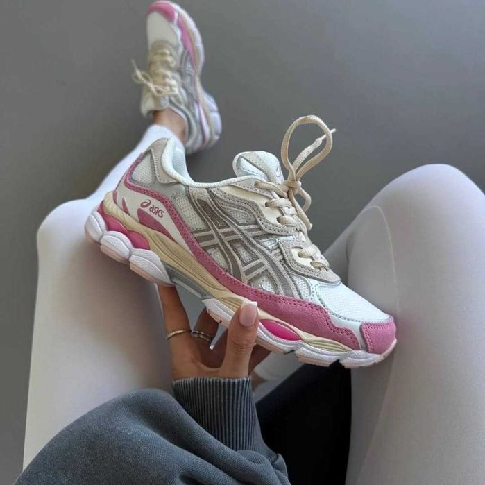 ‼️АКЦІЯ / Останні Розміри‼️Кроссовки Женские Asics Gel-NYC 1090 Cream Pink/Кросівки Жіночі Асікc
