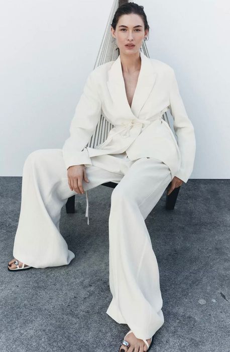 Піджак льняний  штани Zara оригінал