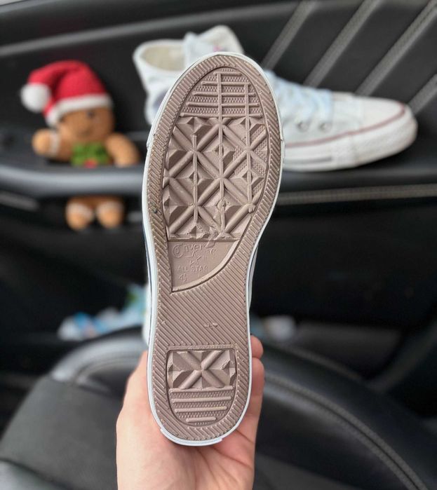 Женские белые кеды Конверс белые высокие Converse All Star