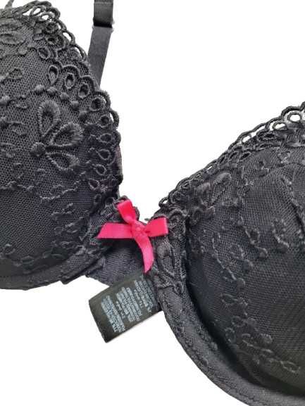 Czarny stanik biustonosz 80B 36B Marks&Spencer bielizna