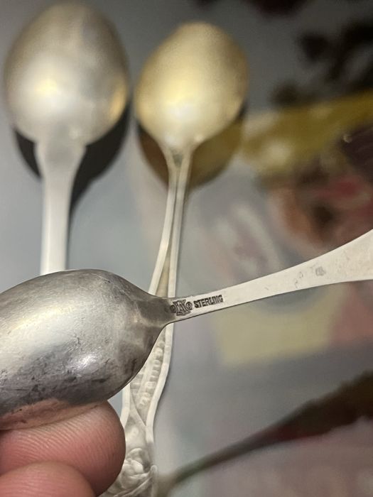Антикварные серебрянные ложки