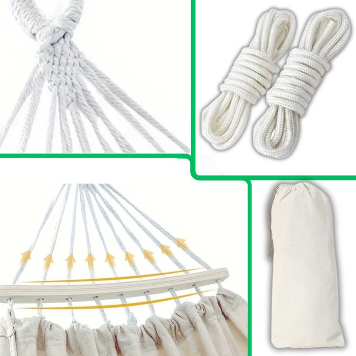 HAMAK Ogrodowy 2-OS HUŚTAWKA 250x150 Mocny PAŁĄK Duży Stelaż XXL