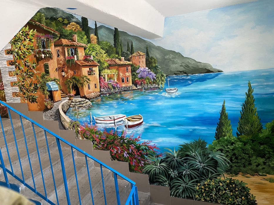 Художественная роспись стен, рисунки в интерьере, живопись