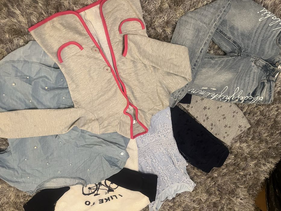 Paczka ubrań w stanie idealnym 146-152