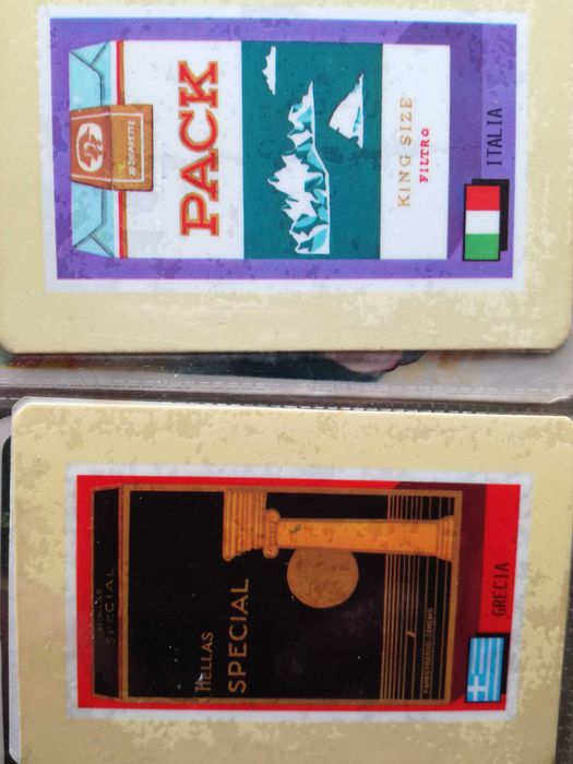 Vendo calendários de marcas de tabaco,18 países do