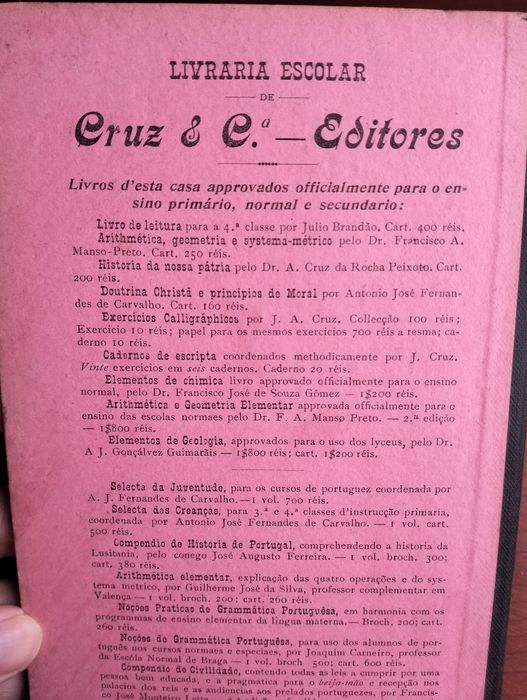 Livro A Doutrina Christã e Princípios de Moral Ensinados às Crianças