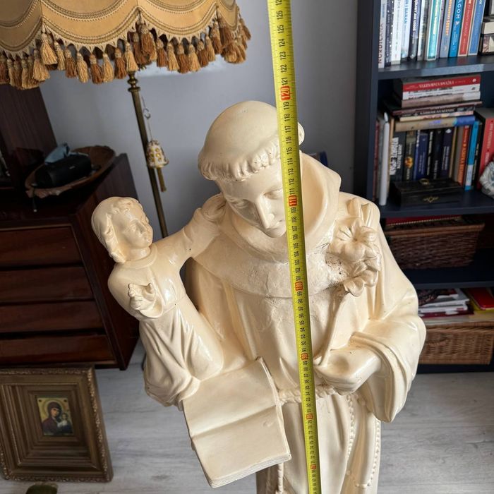 Monumentalna figura Św. Antoni Barsanti Lucca 120 cm Włochy Vintage