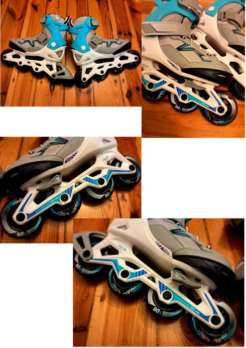 Rolki dziecięce Oxelo Fit3 Junior rozm. 29 do 32 Super Stan