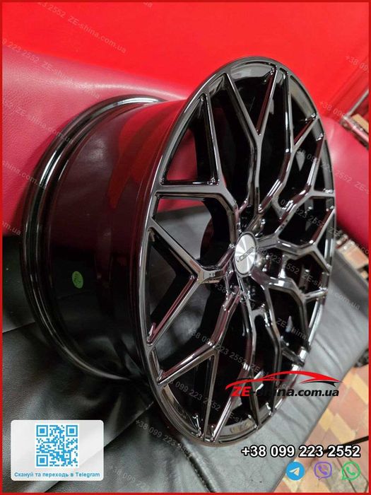 Диски Vossen R18 5x112 ET42 8.0J Gloss Black BMW G20 G30 X3 G01 Mercedes W213 Audi A4 B9 Q5 Нові