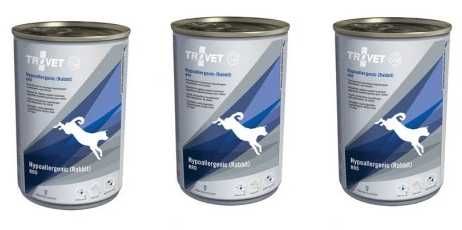 TROVET Hypoallergenic RRD - mokra karma dla psa - 400 g x 3 pycha!!!