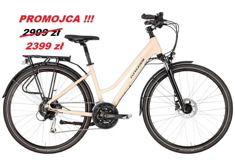 Kross Trans 8.0 Damski 17” 28” Kremowy
