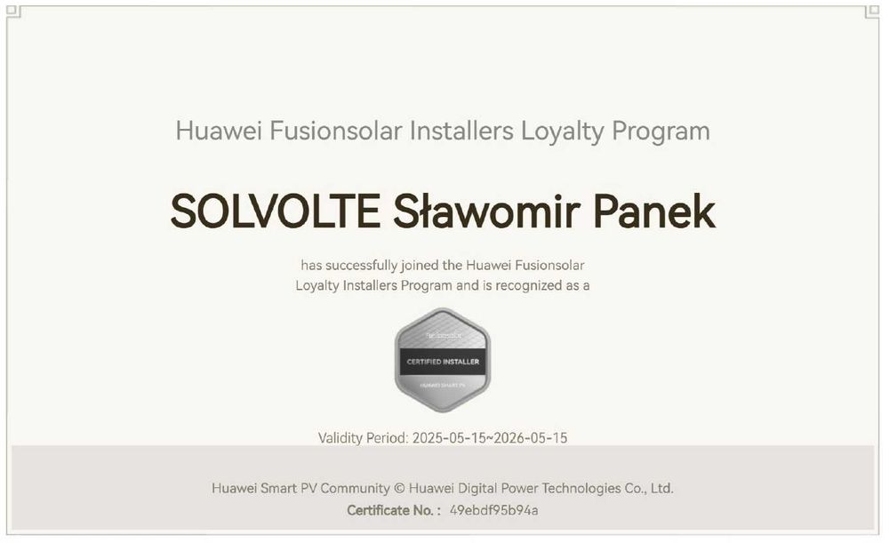 Magazyn energii Huawei LUNA2000 S1 10 kWh z montażem