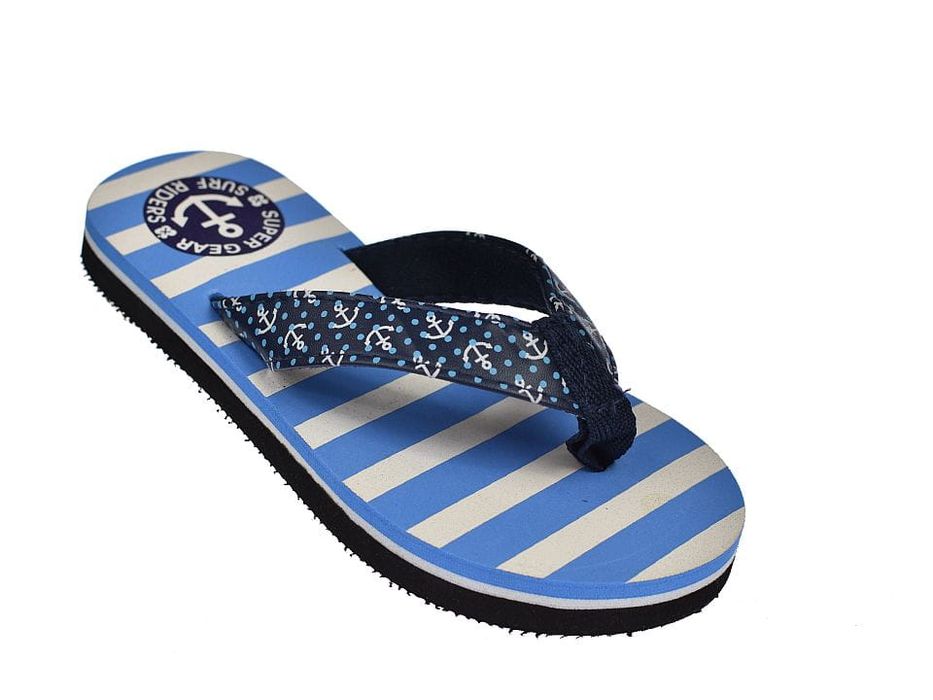 Klapki japonki dziecięce szeroki pasek lekkie B909 BL rozm 29