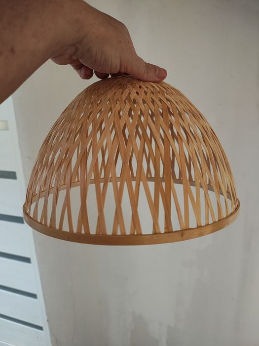 Klosz ratanowy do lampy sufitowej